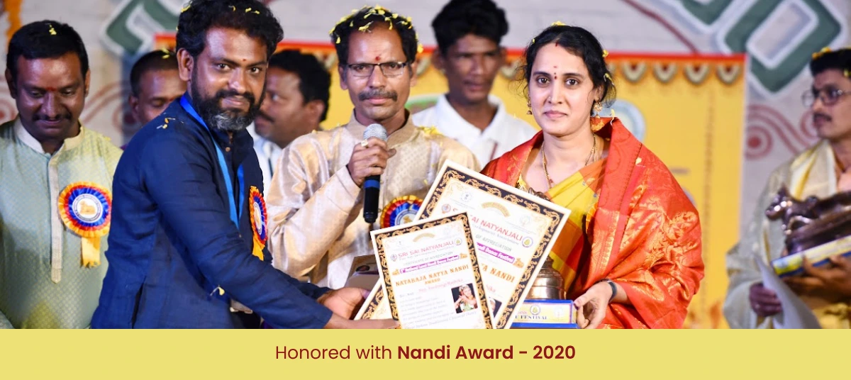 Jyotsna Vikkirala - Honored with Nandi Award - 2020